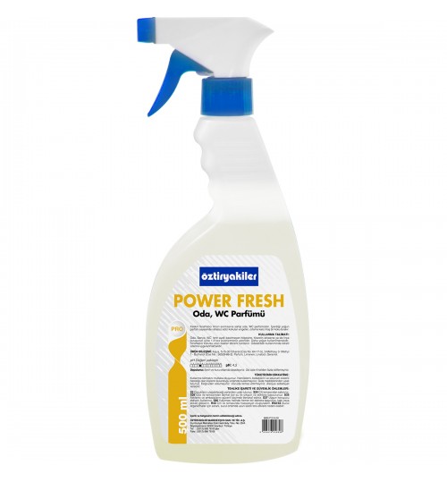 POWER FRESH WC, ODA PARFÜMÜ - KOKU YAĞI (LİMON AROMALI)  0,5L